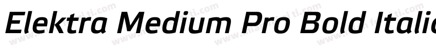 Elektra Medium Pro Bold Italic字体转换